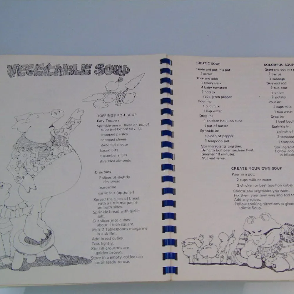 Children Cookbook Vintage 1974 A Coloring Recipe Book Aspen Colorado Kids Book